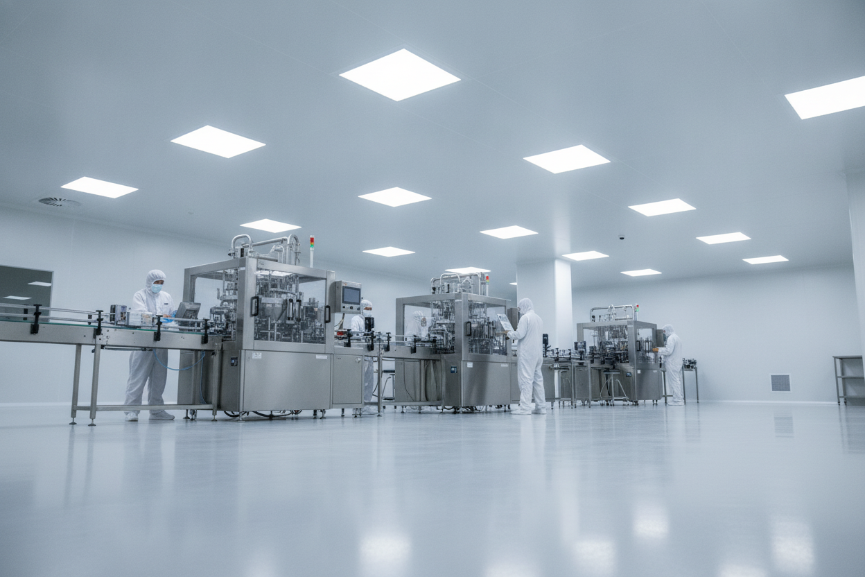 LED Panel at a Pharmaceutical Plant