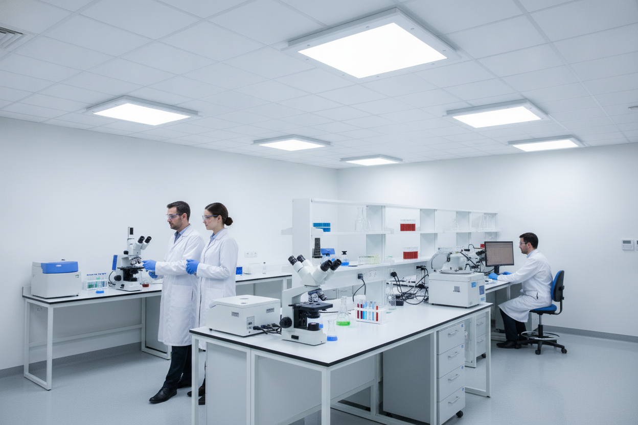 LED Panel in a Laboratory