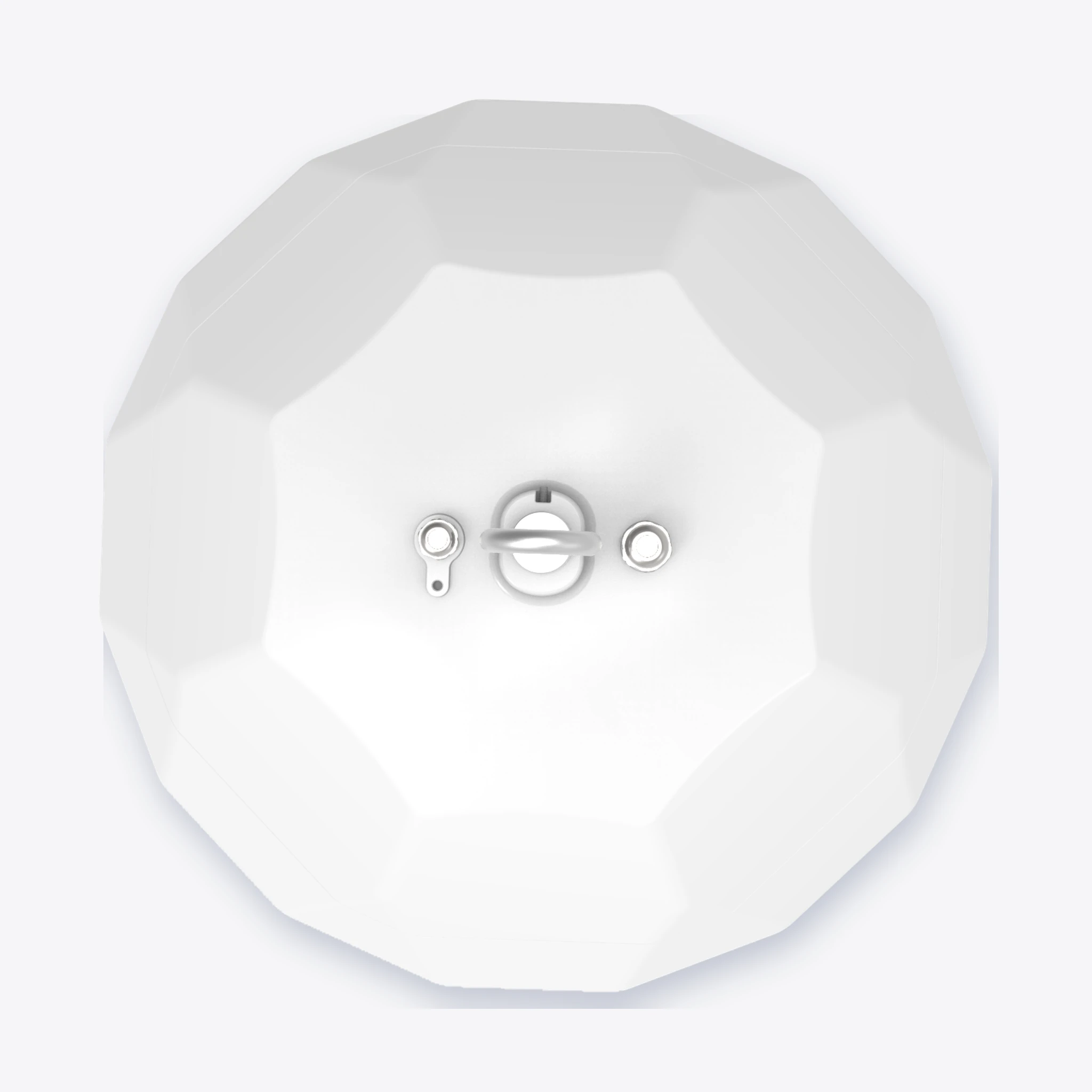 Cuerpo facetado de aluminio blanco y argolla de la Clean Plus - Jungo Lighting