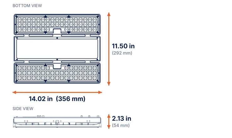 Orion SO dibujo dimensiones EN - Jungo Lighting