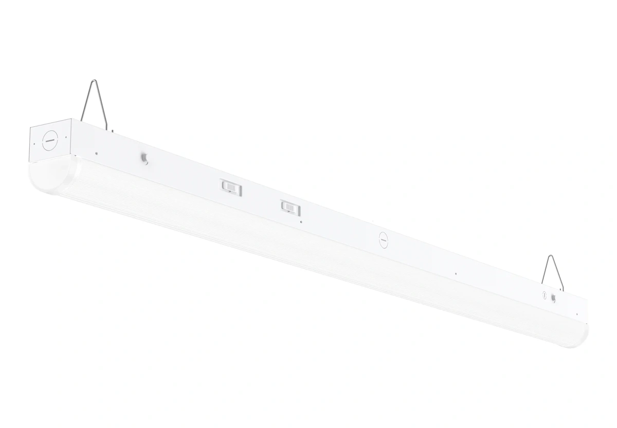 Strip Line 4FT con difusor redondo, luminaria completa